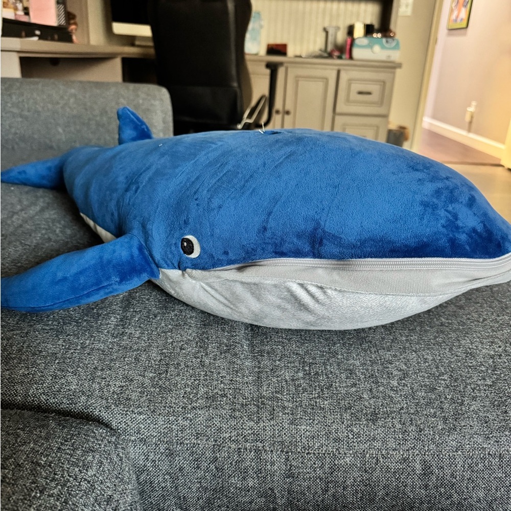 IKEA Blue and White Stuffed Shark